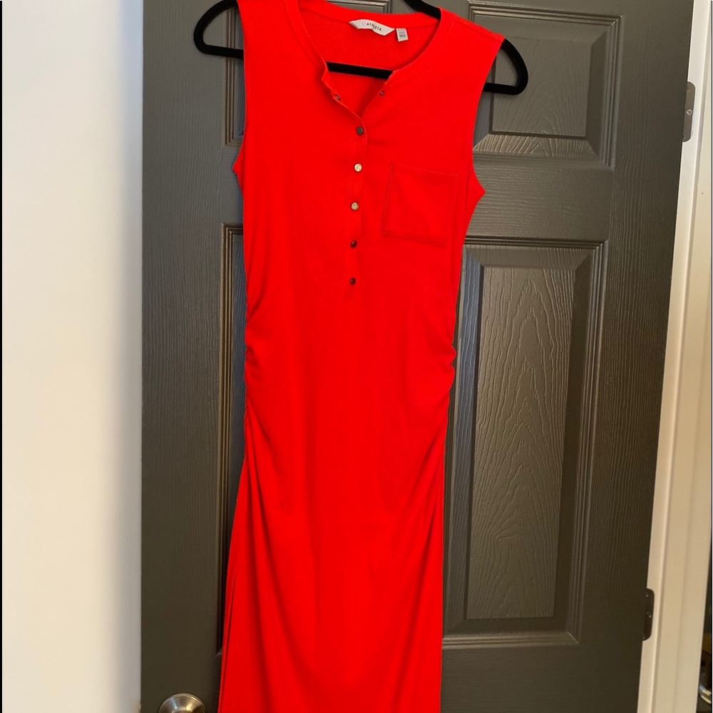 ATHLETA red maxi dress. Size XSP mint condition